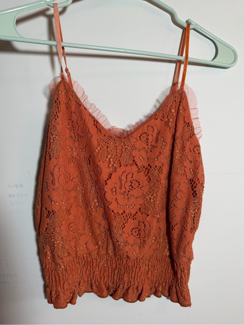 NWT Women’s Rust Lace Tank Too